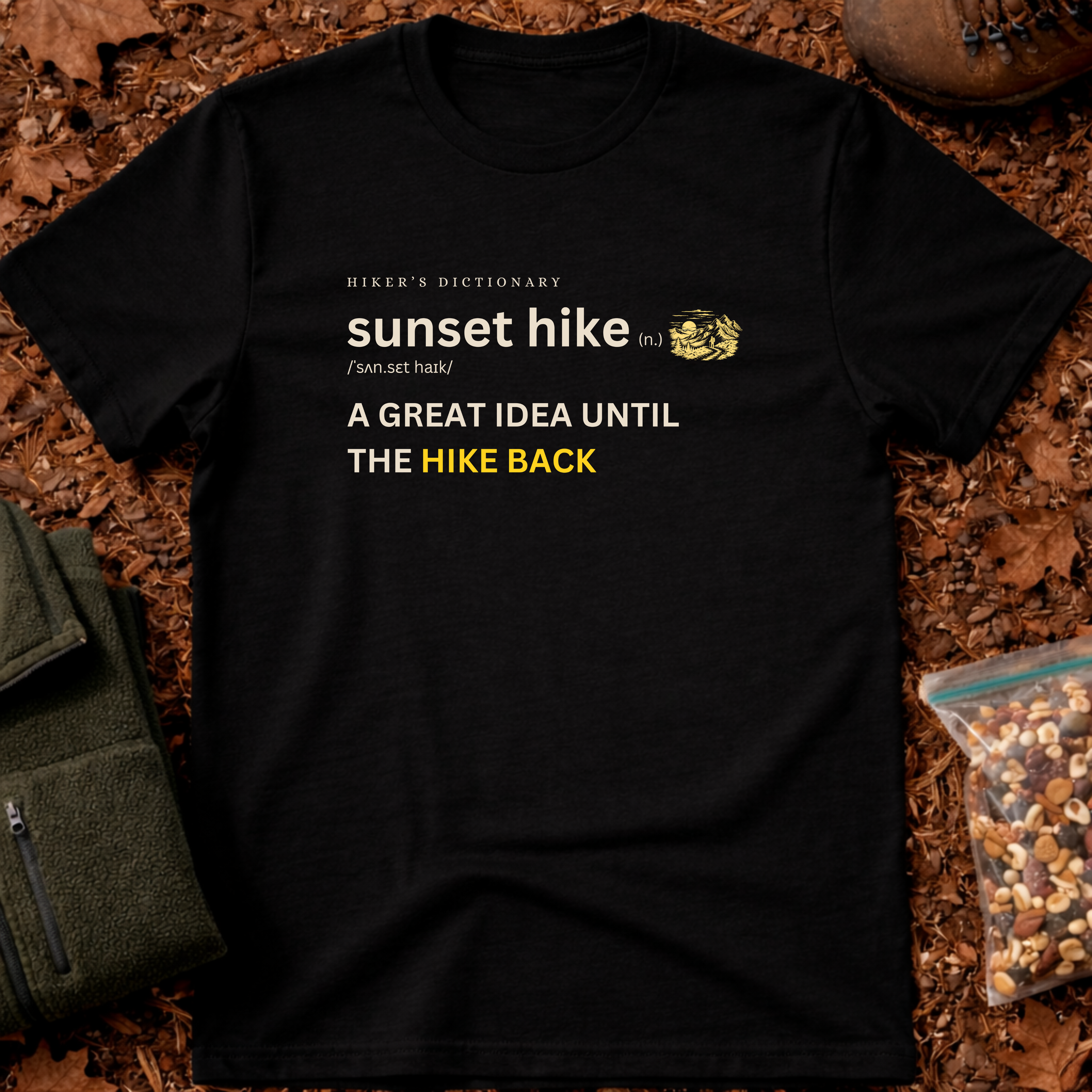 Sunset hike funny definition T-Shirt