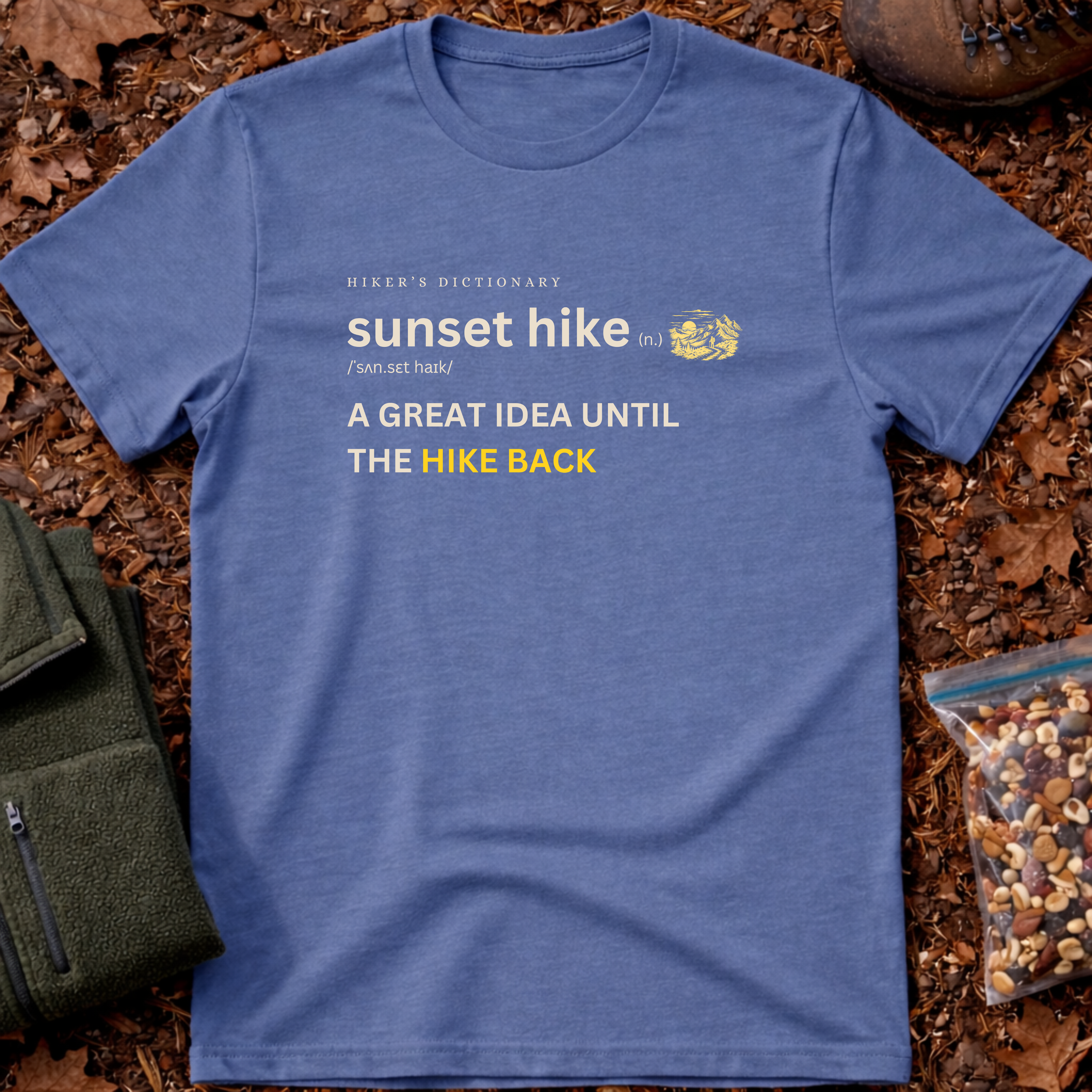 Sunset hike funny definition T-Shirt