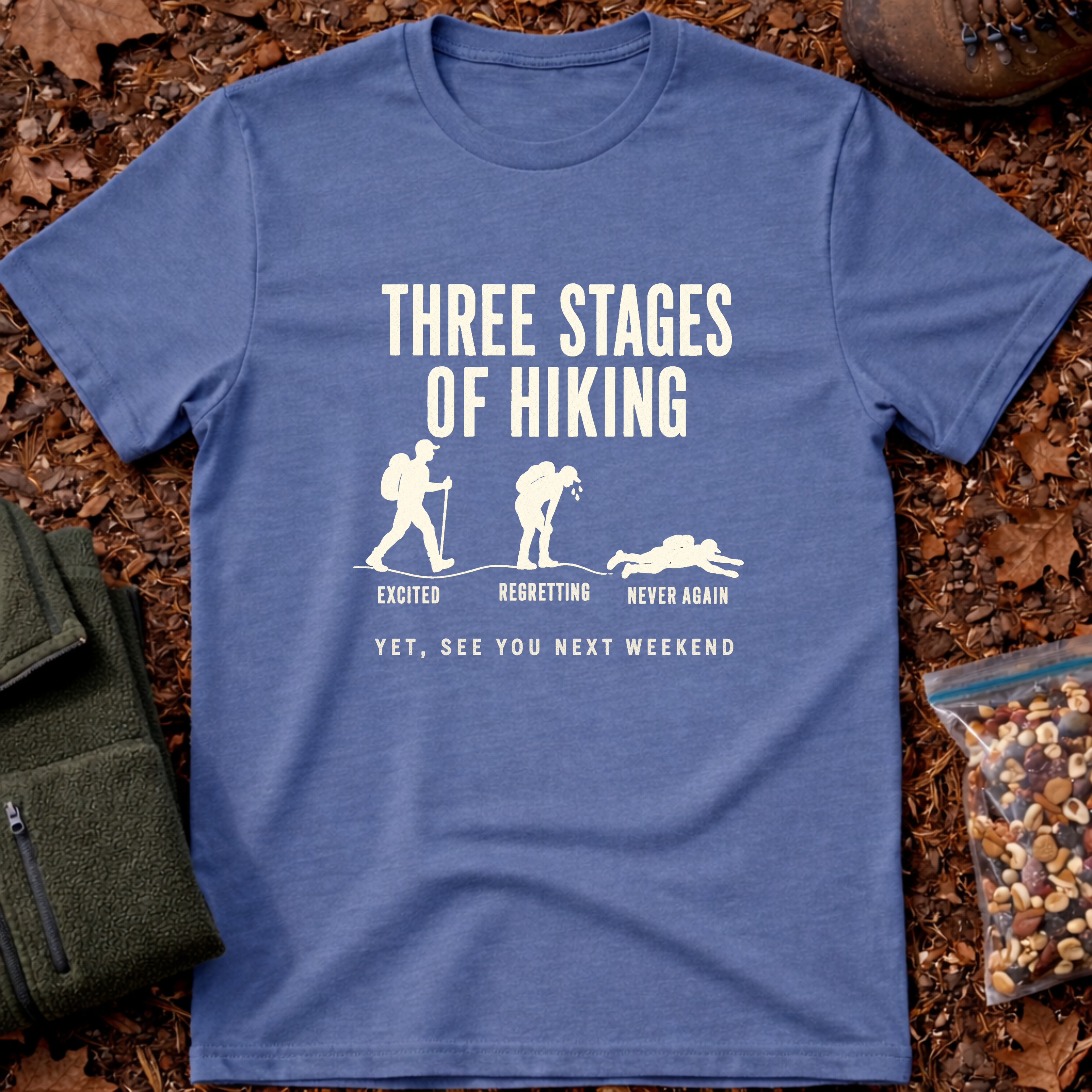 Three Stages Of Hiking T-Shirt