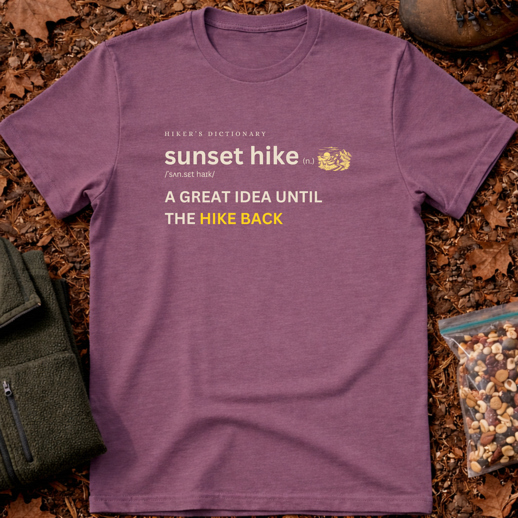 Sunset hike funny definition T-Shirt