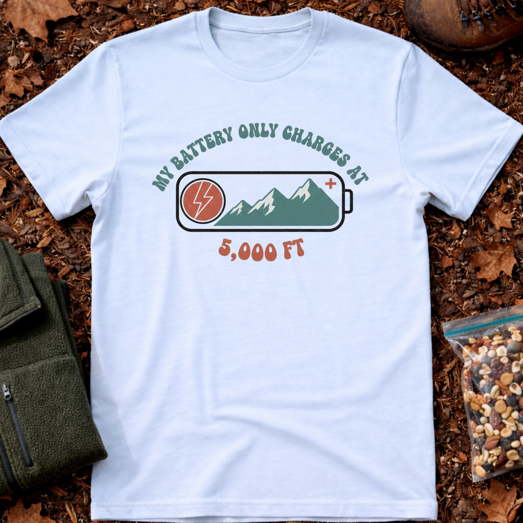 Battery charges 5000 Ft T-Shirt