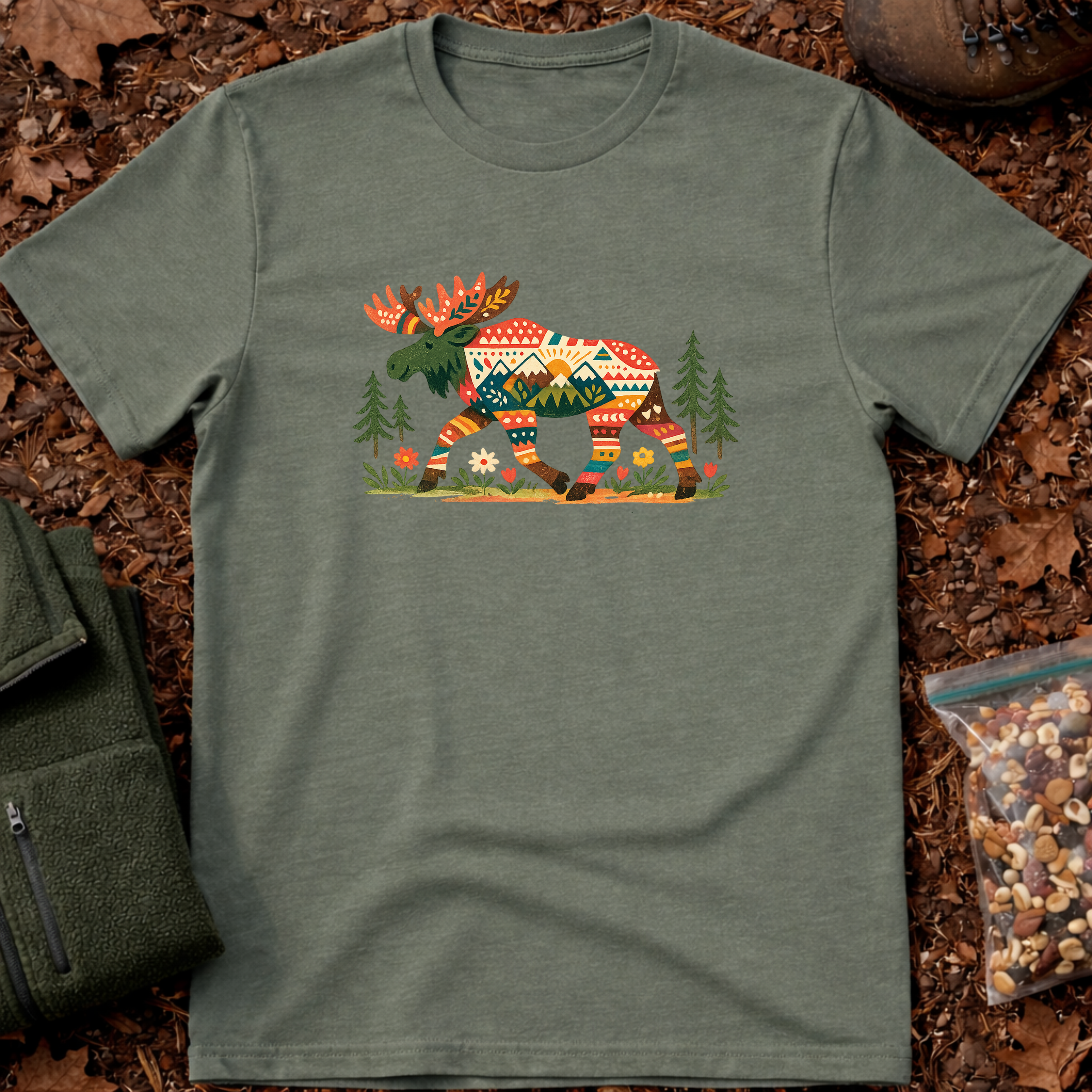 Moose Block Print T-Shirt