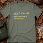Sunset hike funny definition T-Shirt