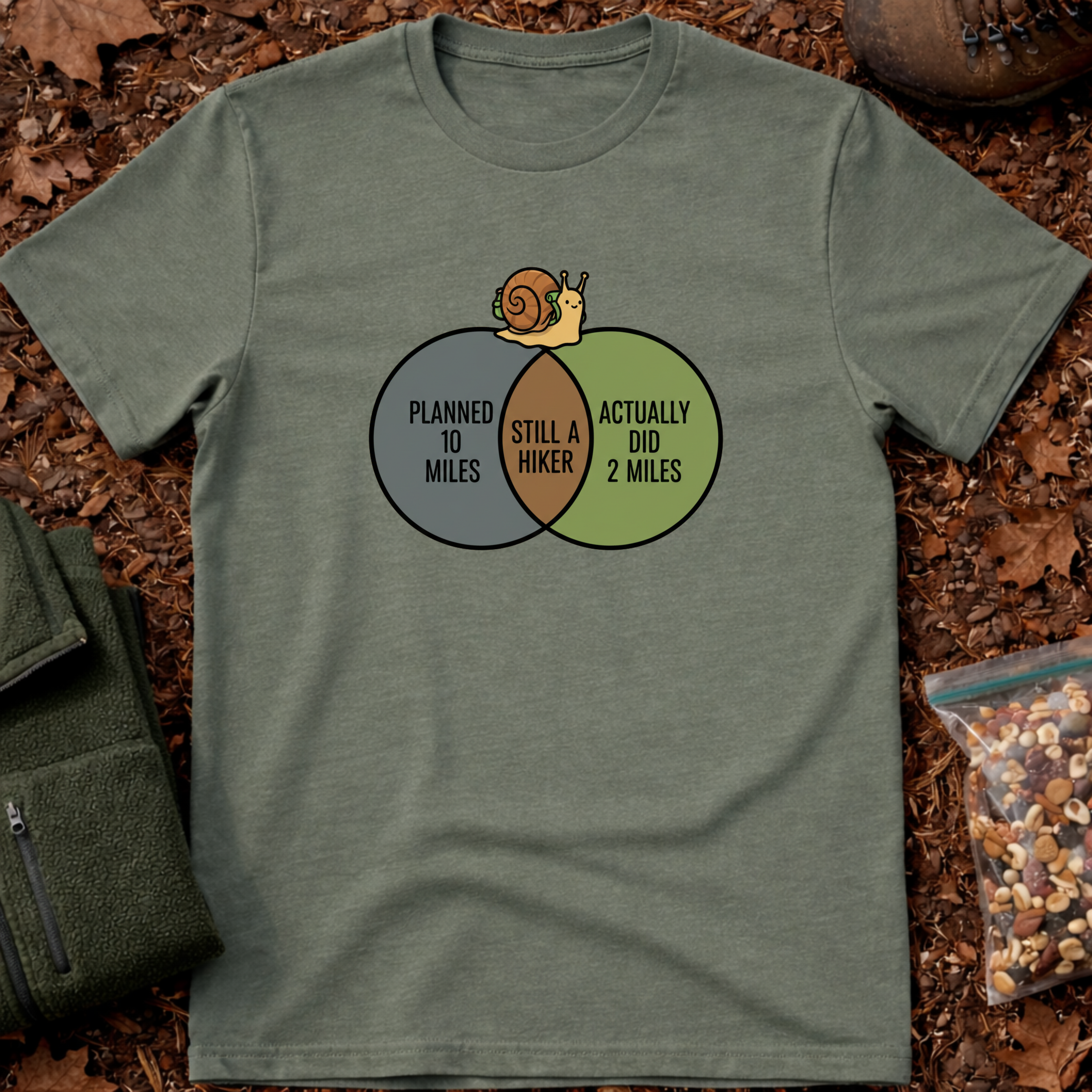 Still a Hiker Venn Diagram T-Shirt