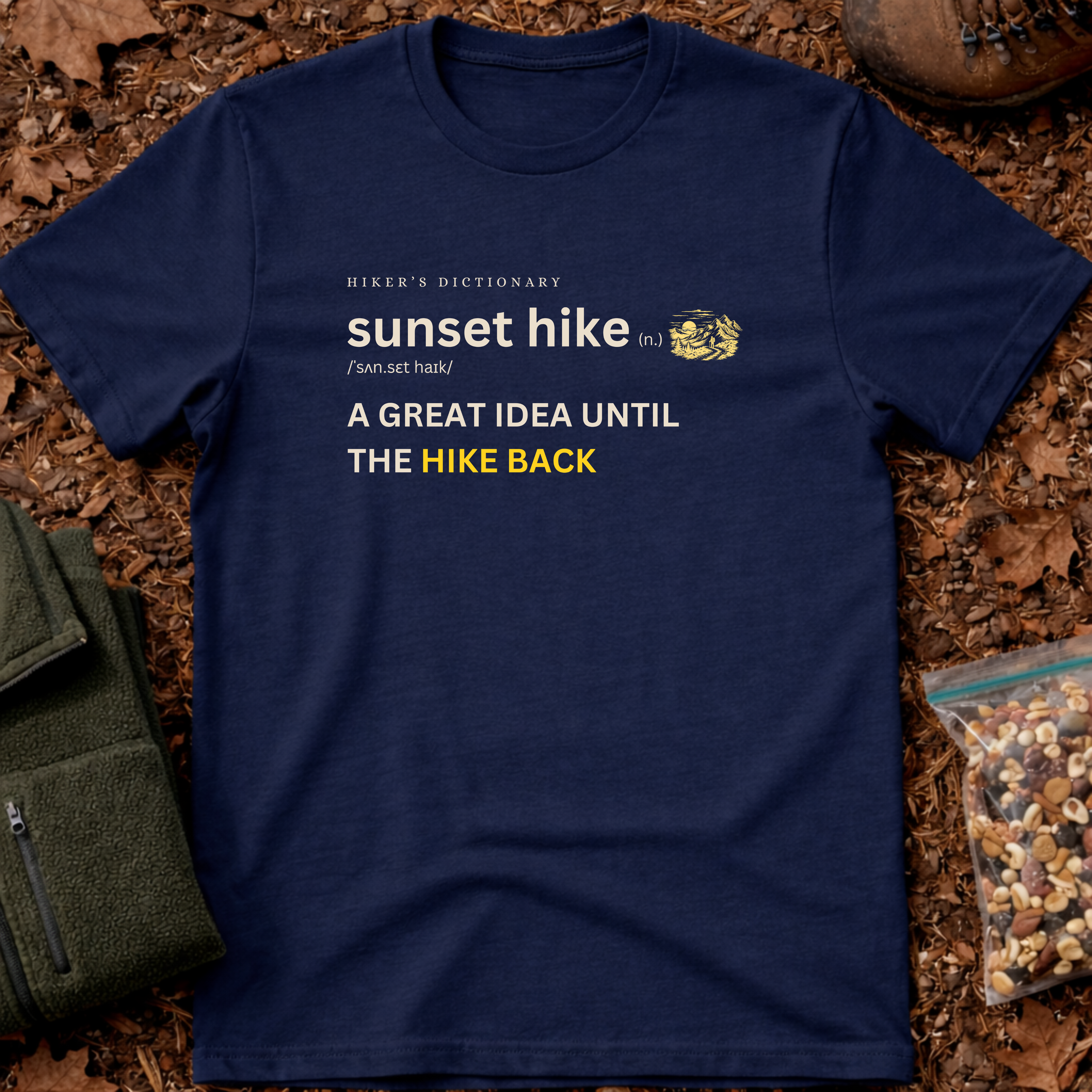 Sunset hike funny definition T-Shirt