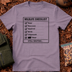 Wildlife Checklist Chart T-Shirt