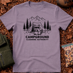 Campground Cleaning Authority line art T-Shirt