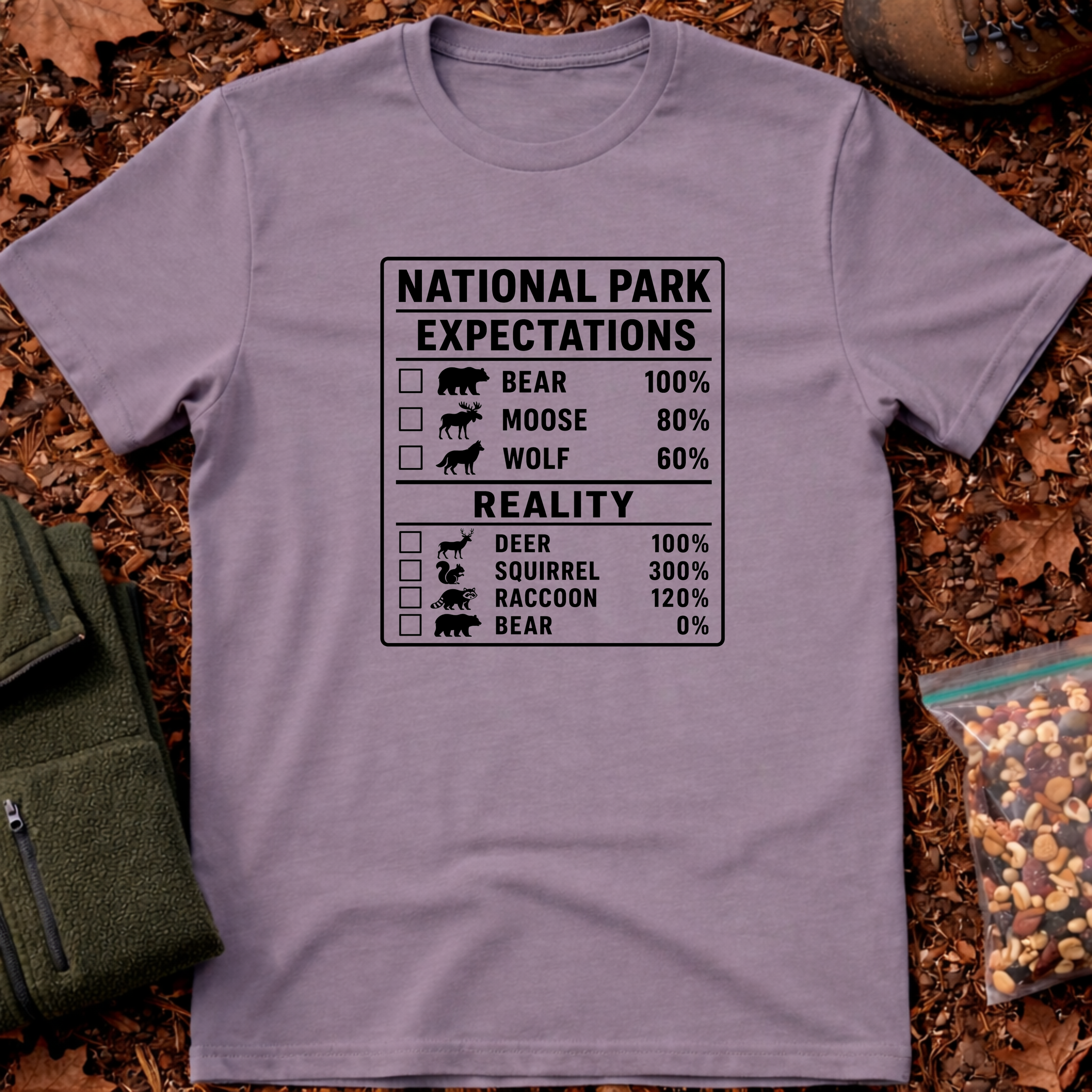 Expectation vs Reality Chart T-Shirt