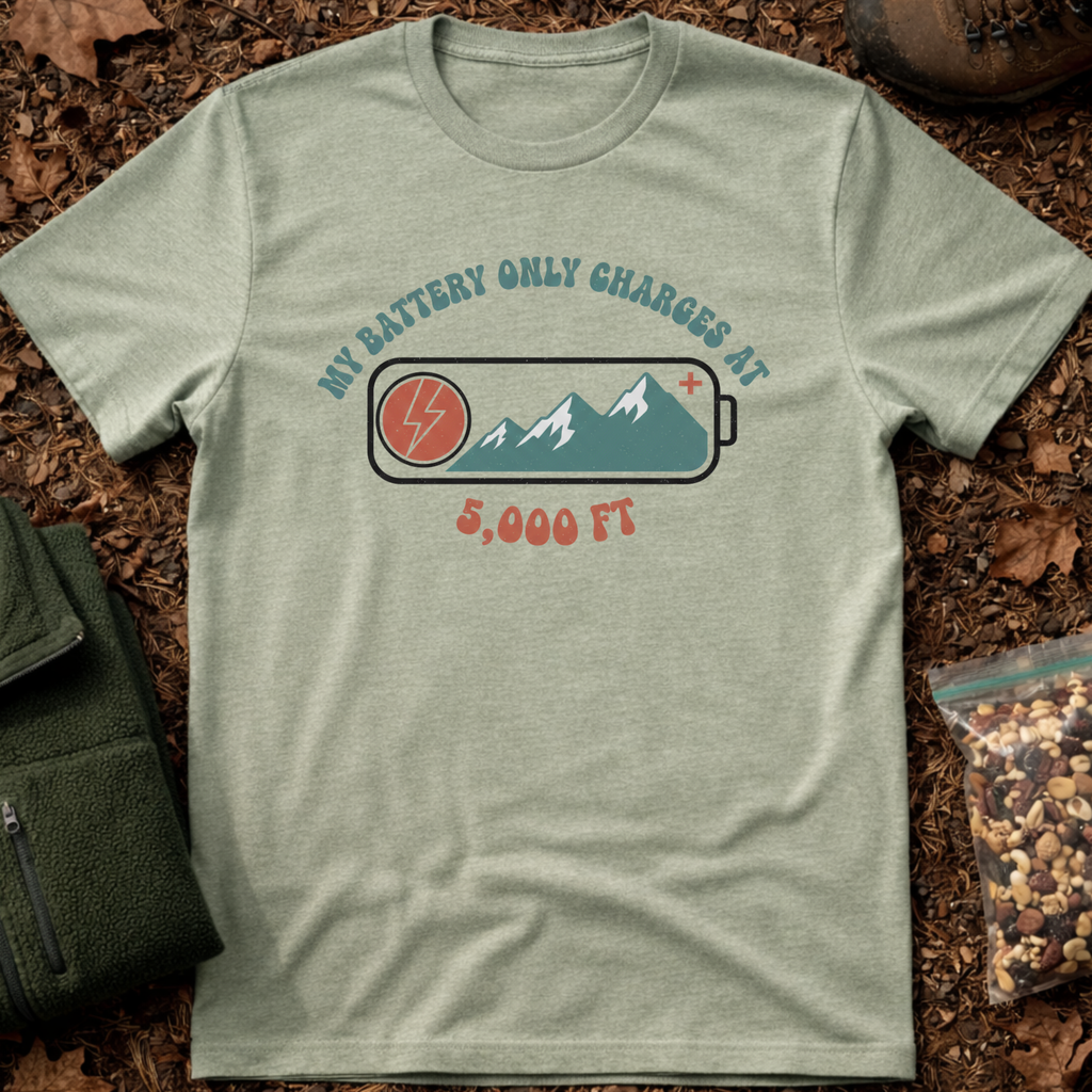 Battery charges 5000 Ft T-Shirt