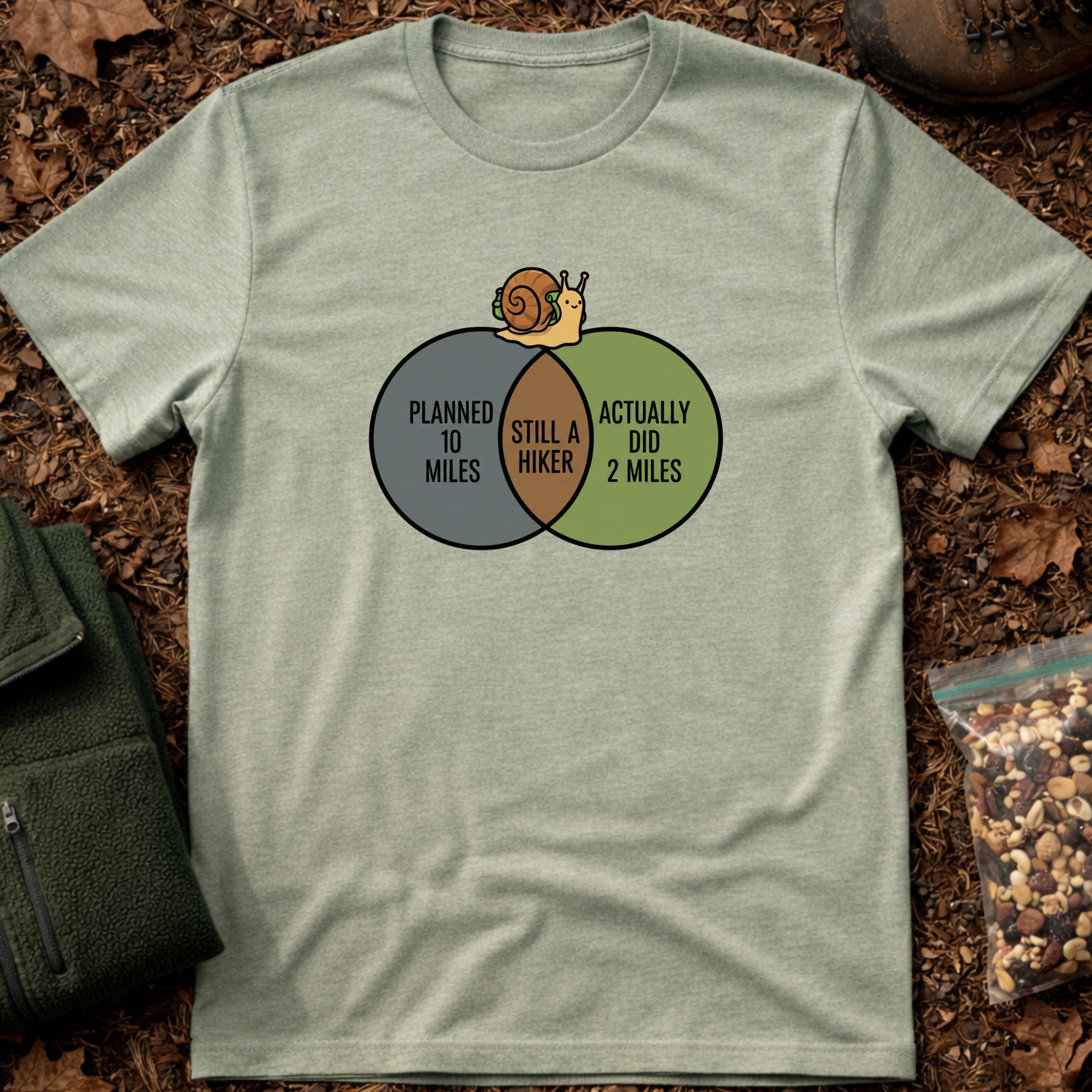 Still a Hiker Venn Diagram T-Shirt