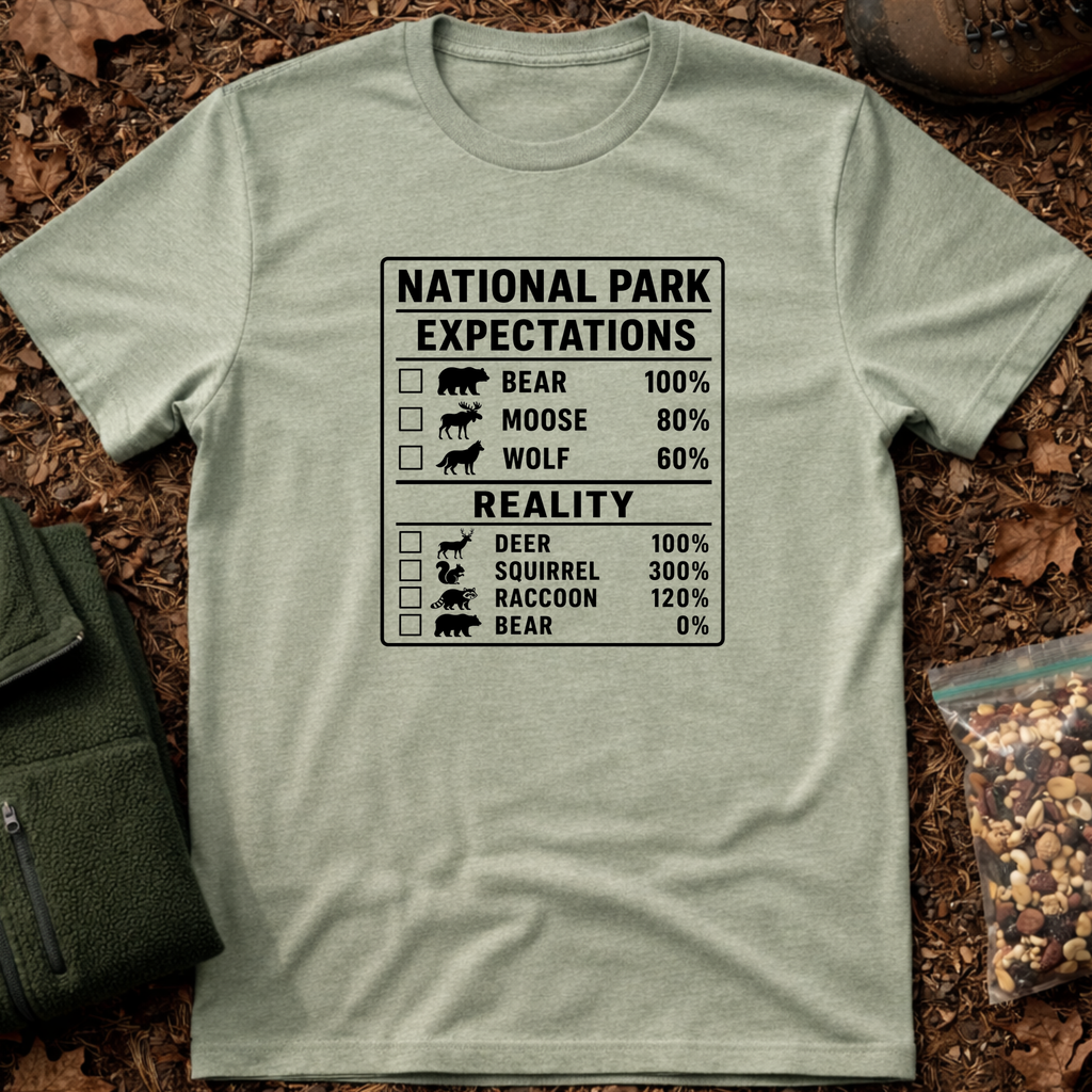 Expectation vs Reality Chart T-Shirt