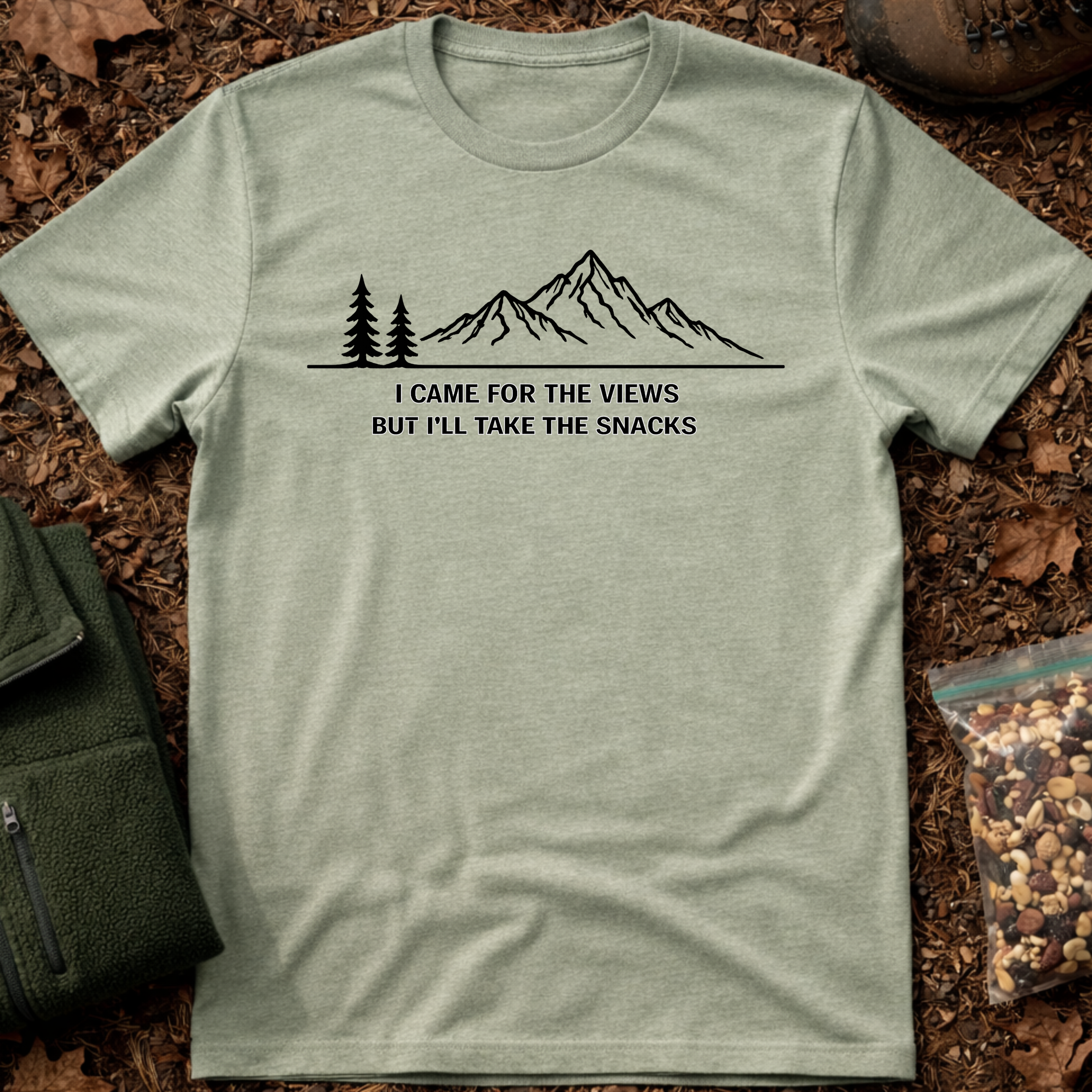 Came for the views line art T-Shirt