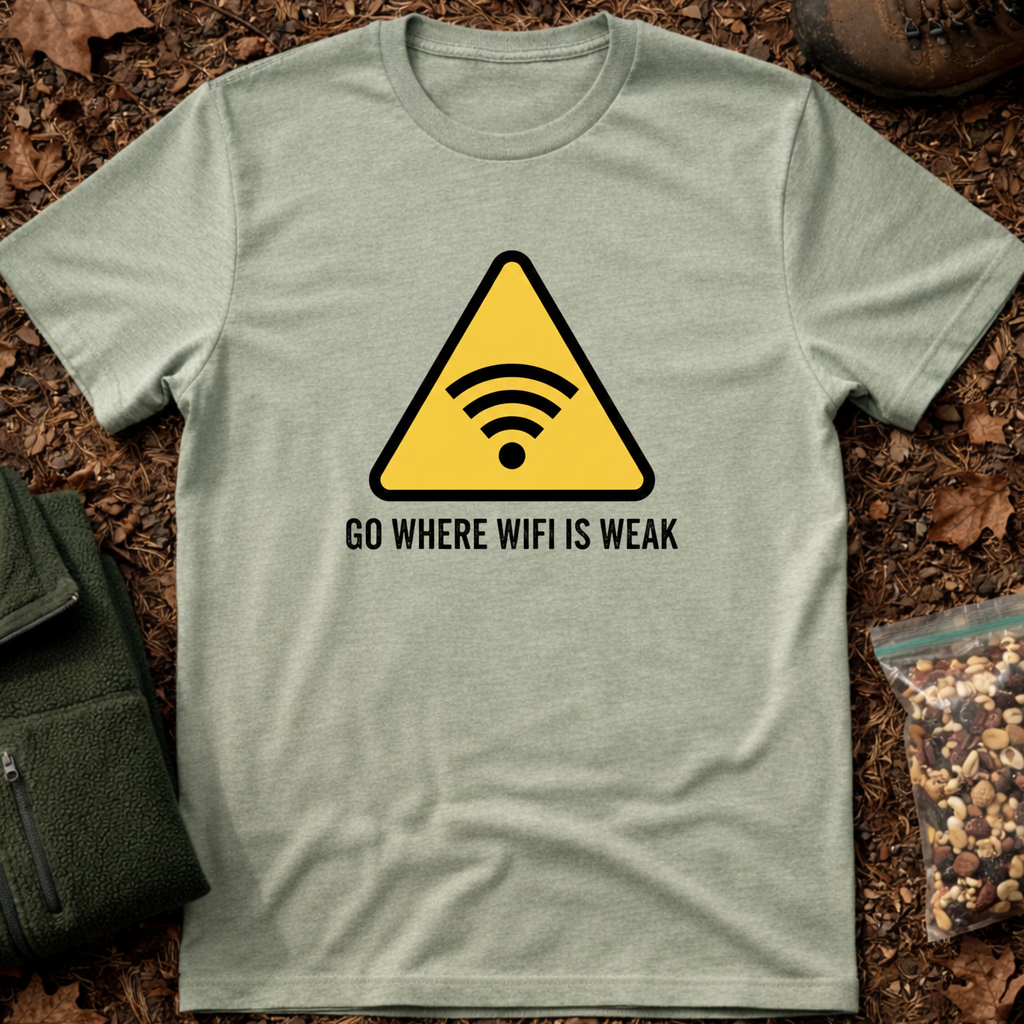 Go Where WiFi Is Weak T-Shirt