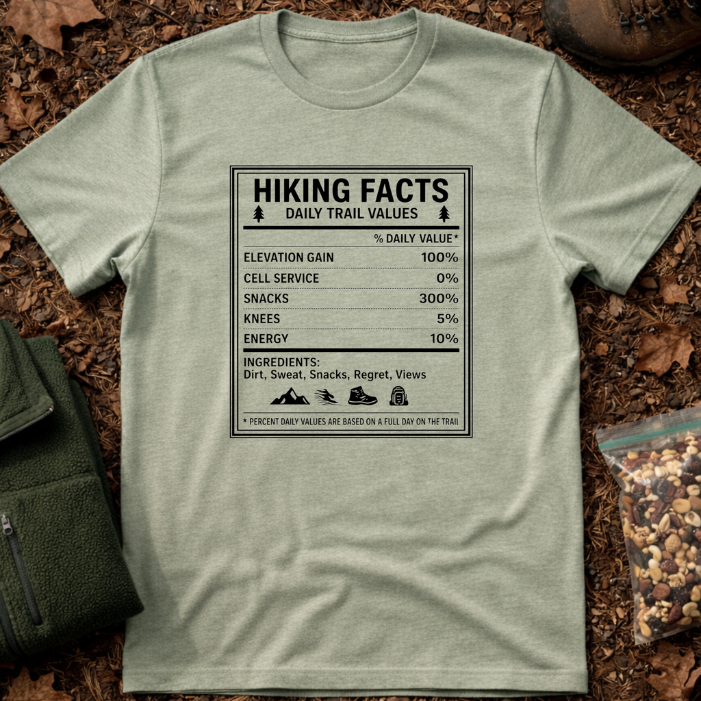 Hiking Facts Chart T-Shirt