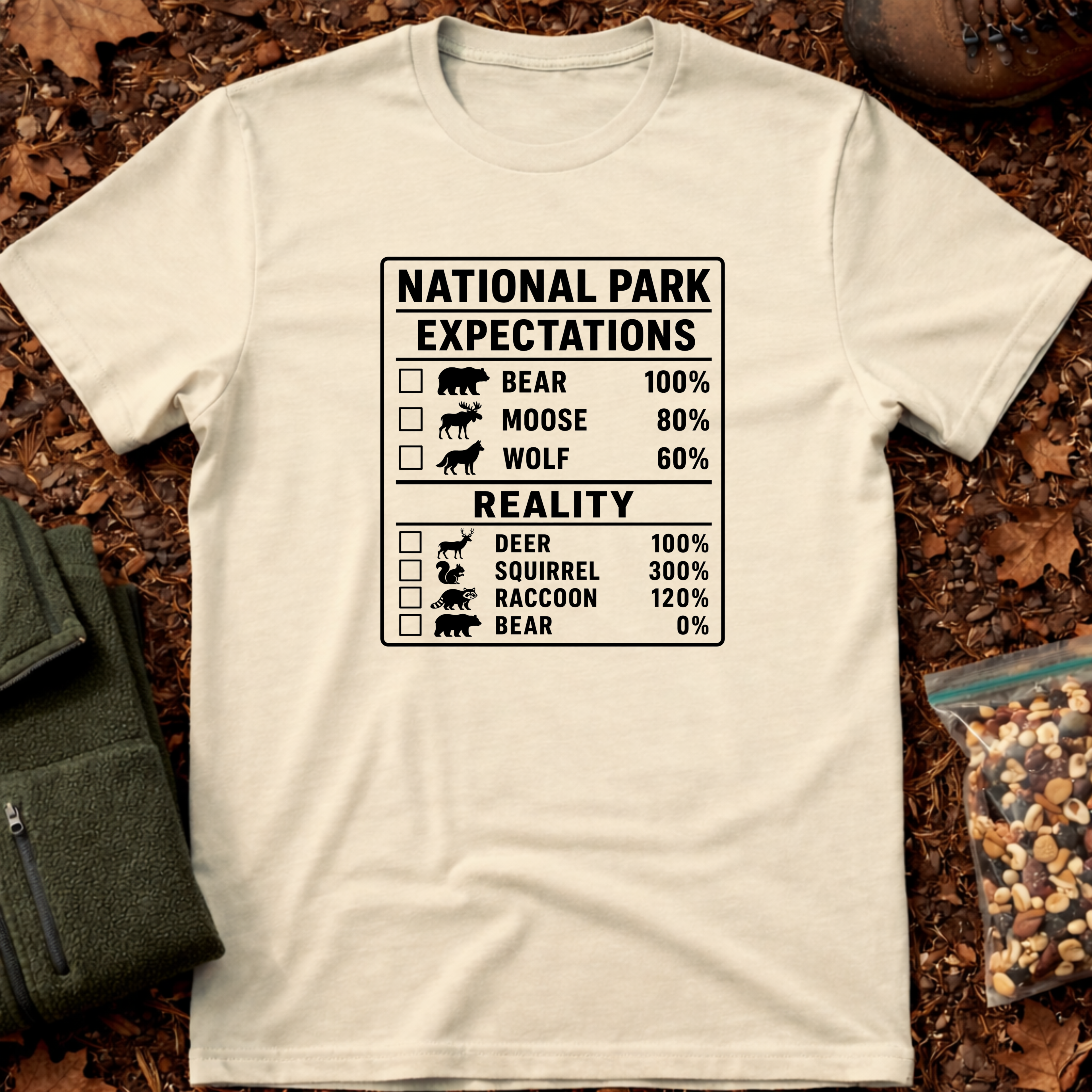 Expectation vs Reality Chart T-Shirt