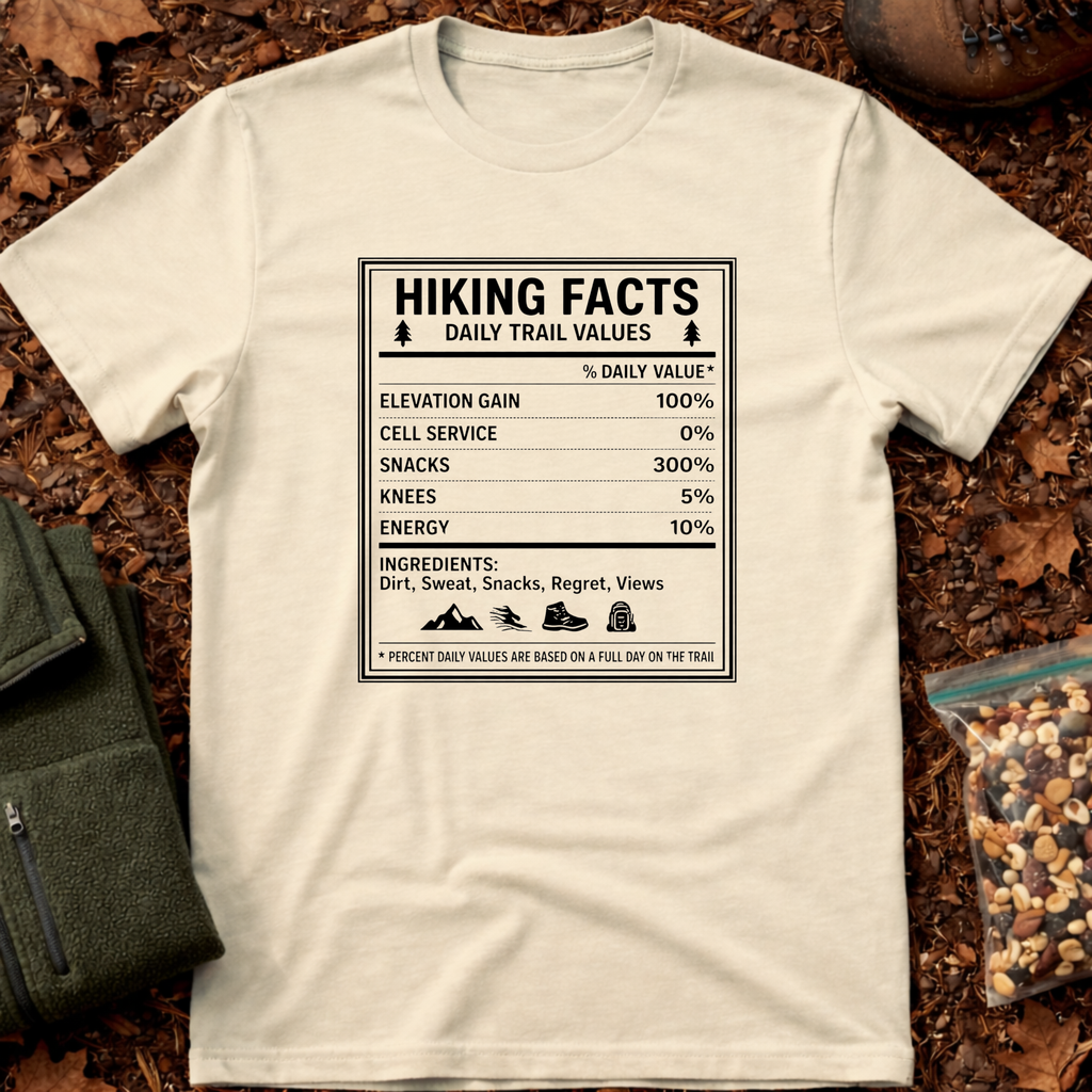 Hiking Facts Chart T-Shirt