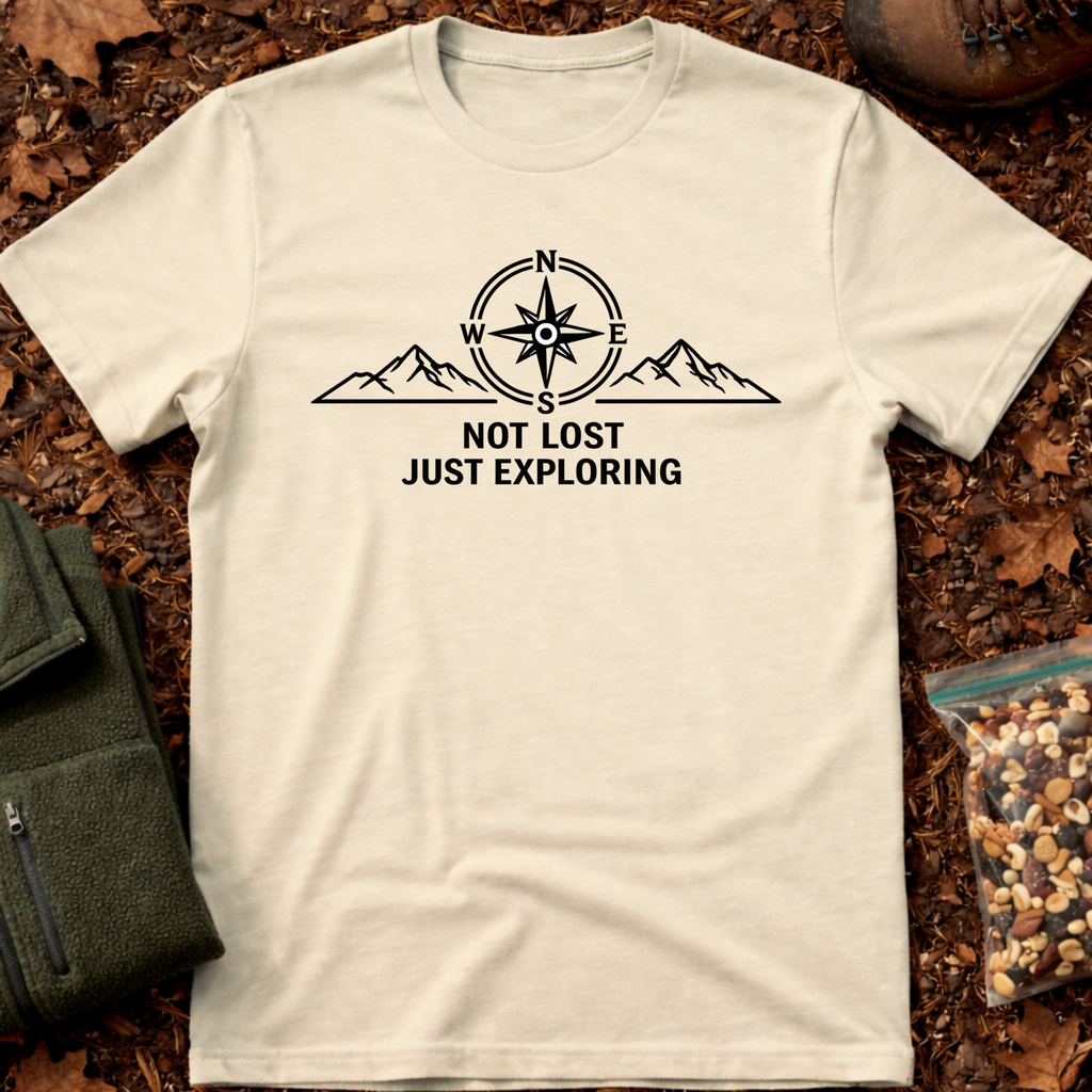 Not lost just exploring line art T-Shirt