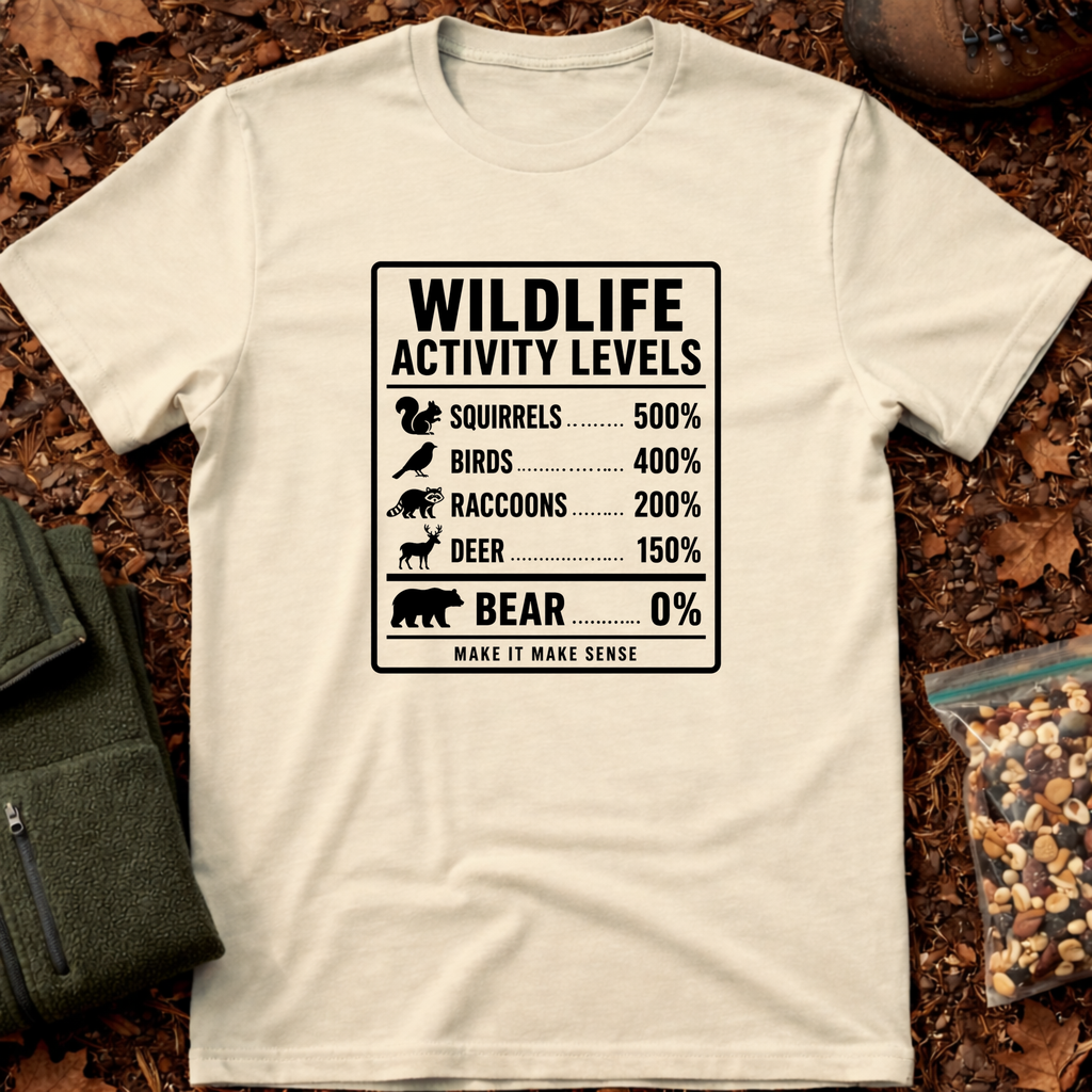 Wildlife Activity Chart T-Shirt