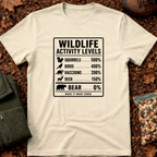 Wildlife Activity Chart T-Shirt