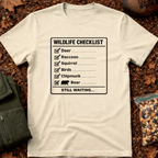 Wildlife Checklist Chart T-Shirt