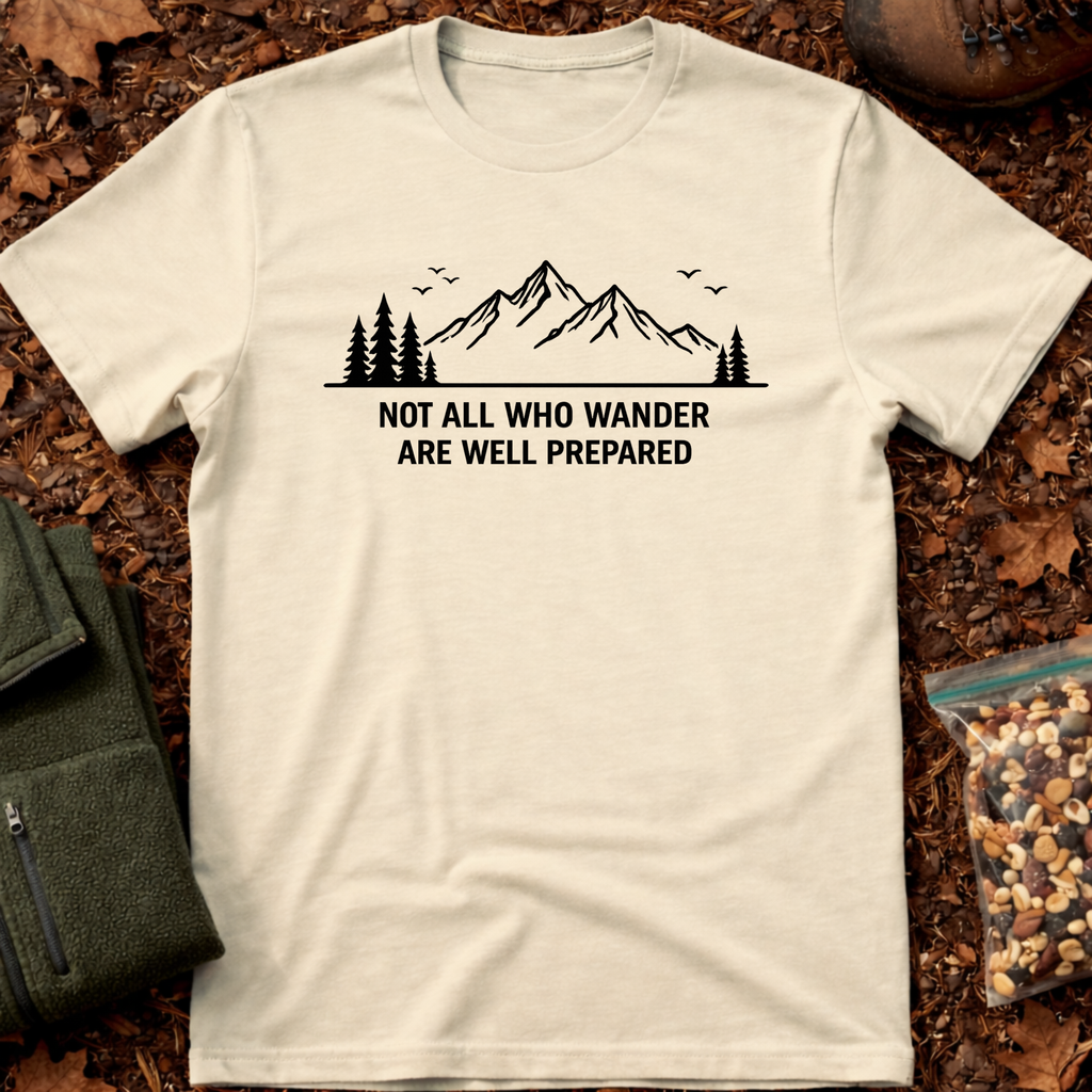 Not all who wander line art T-Shirt