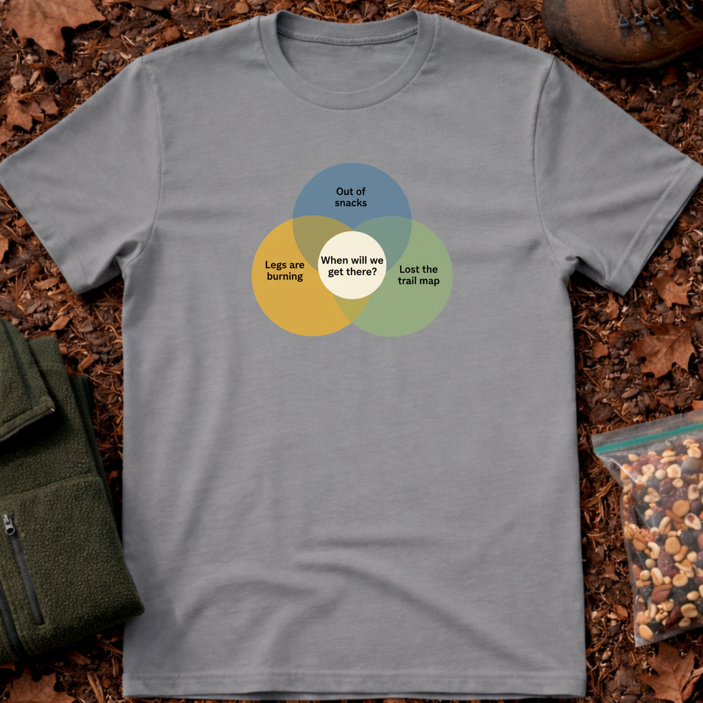 Hikers Venn Diagram 1 T-Shirt