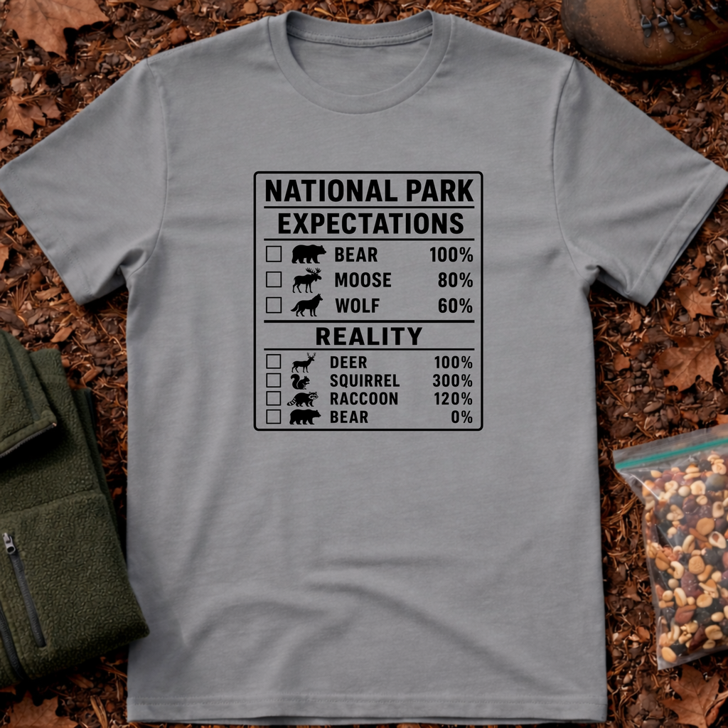 Expectation vs Reality Chart T-Shirt