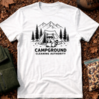 Campground Cleaning Authority line art T-Shirt