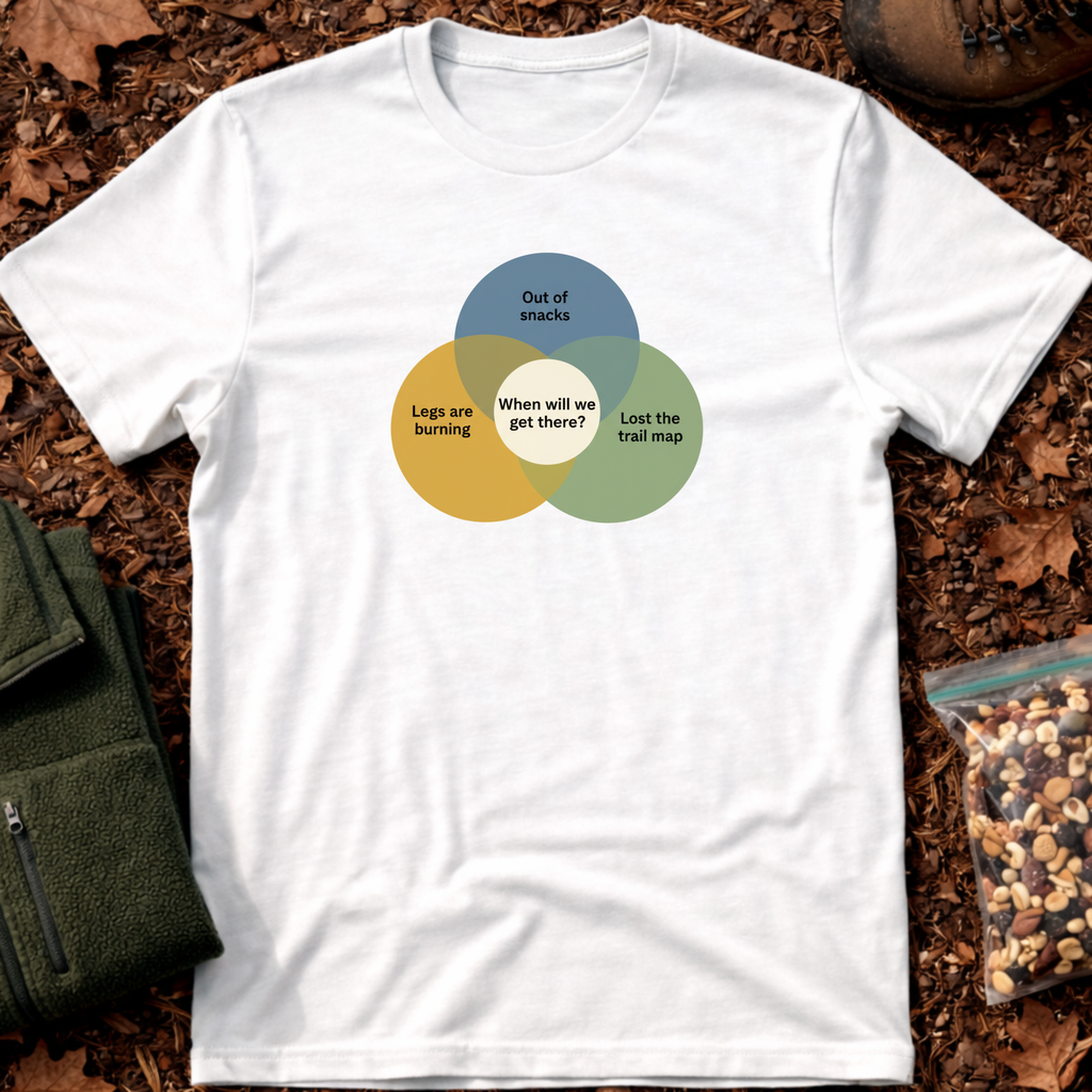 Hikers Venn Diagram 1 T-Shirt