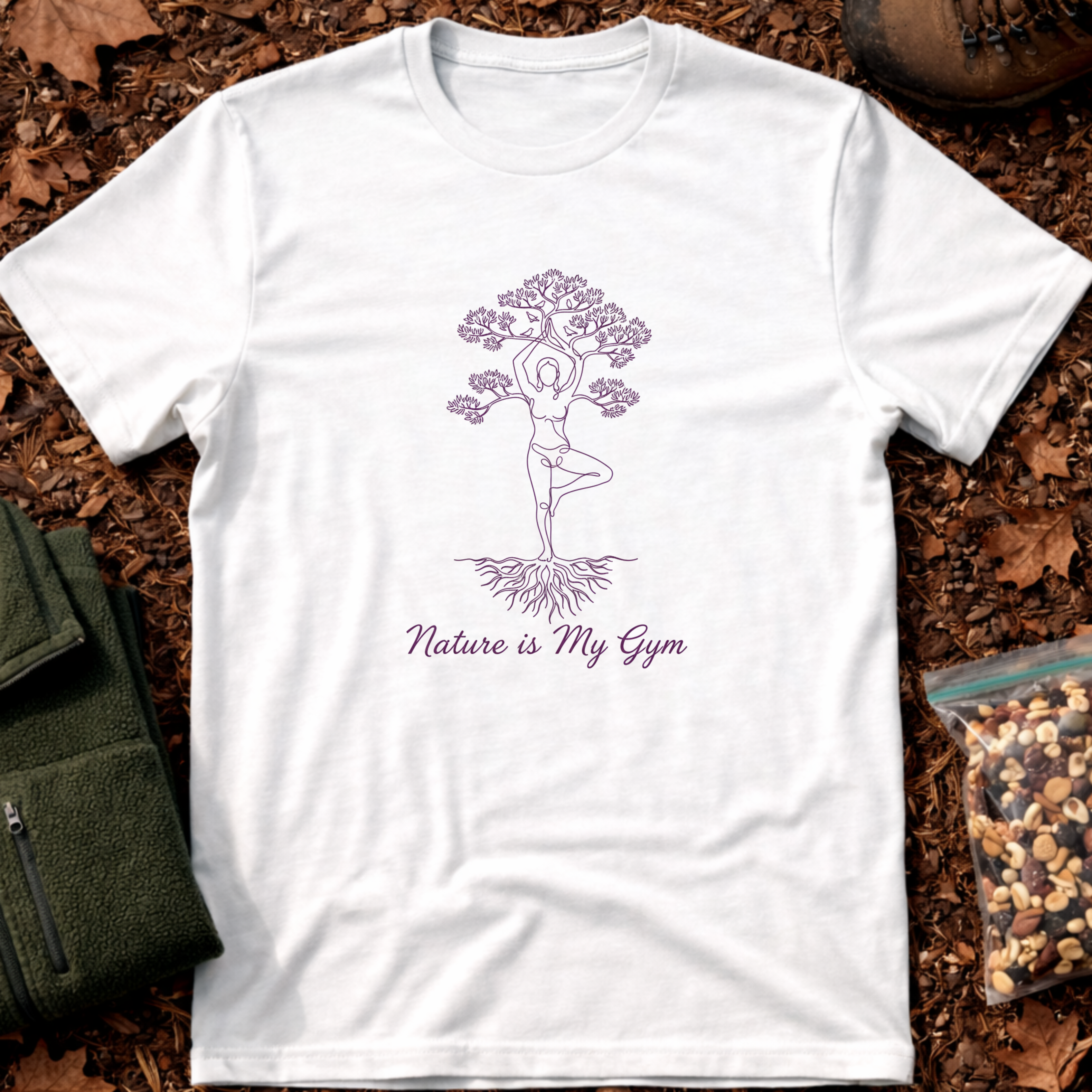 Nature Is My Gym - Yoga Pose T-Shirt