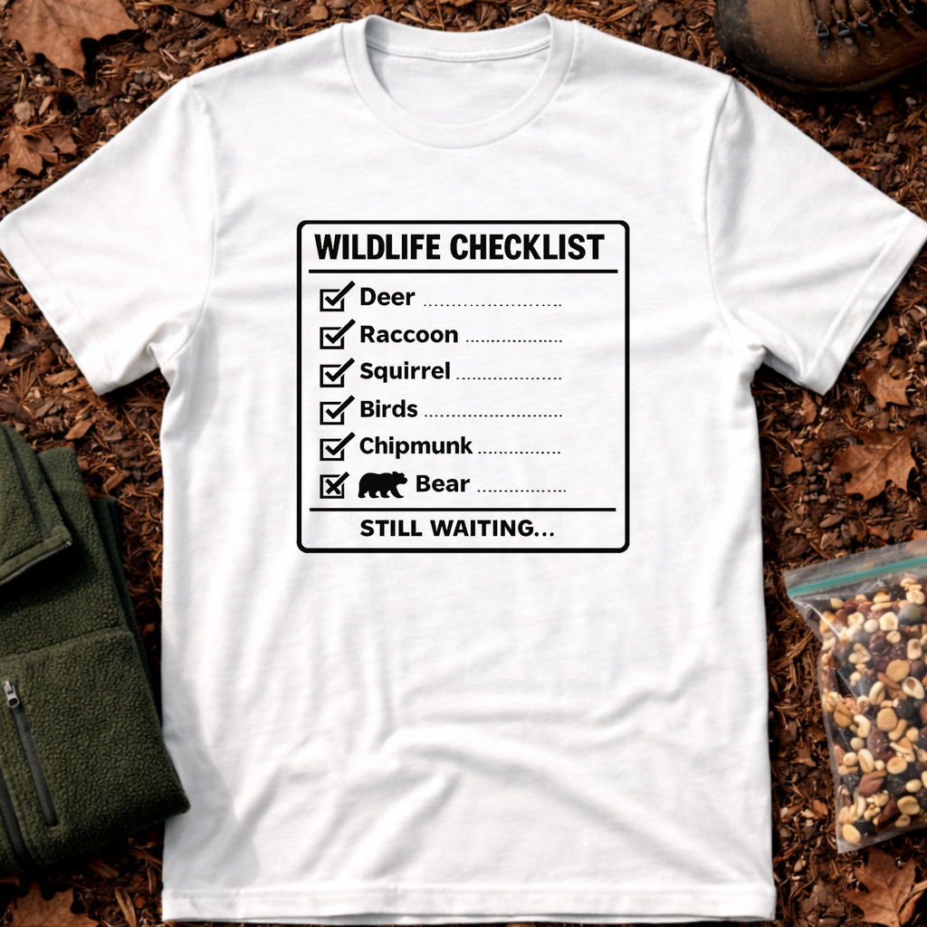 Wildlife Checklist Chart T-Shirt